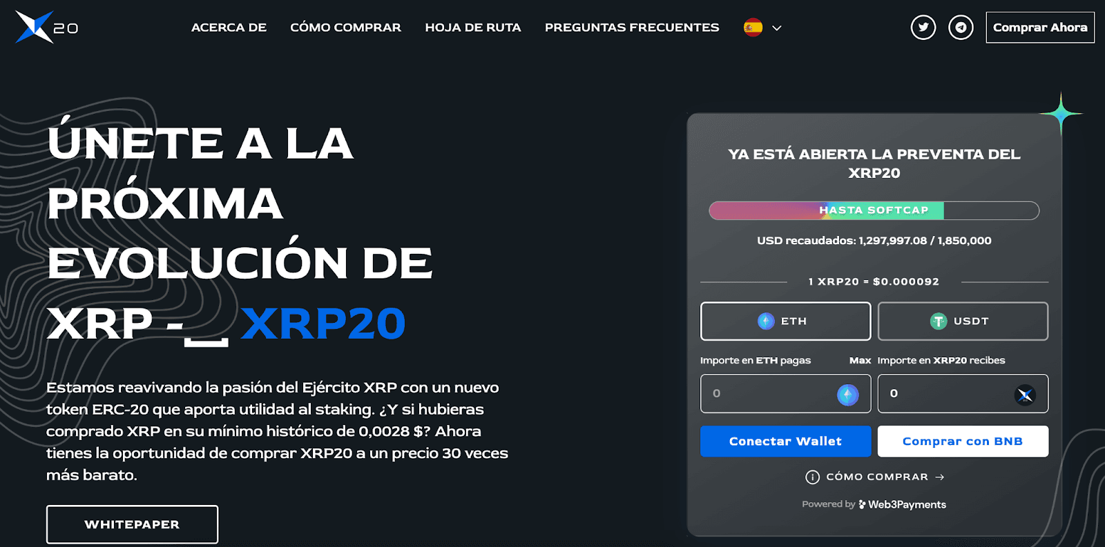 La preventa de XRP20 continúa disparándose