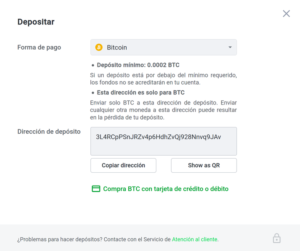 Stormgain depositar