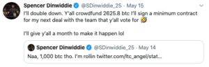 Spencer Dinwiddie crea campaña Bitcoin para su futuro en la NBA