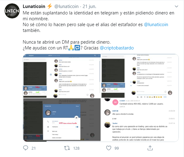 lunaticoin estafa