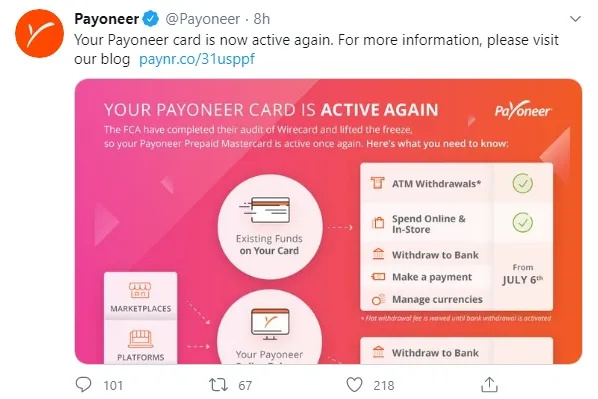 payoneer wirecard