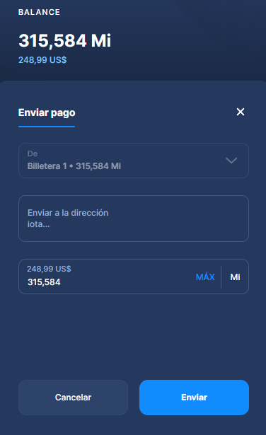 enviar MIOTA firefly