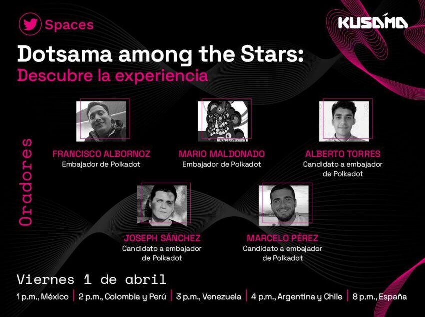 Dotsama Among the Stars: participa en su Twitter Spaces