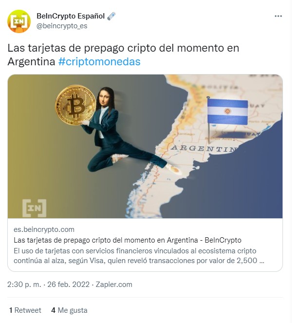 Argentina Play To Earn Twitter BIC