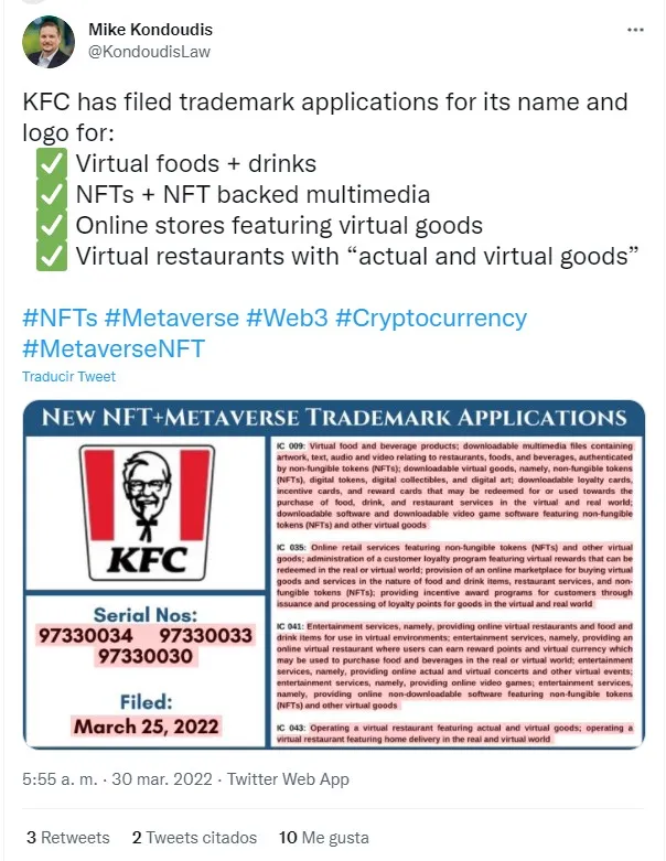 Solicitud de patentes para metaverso