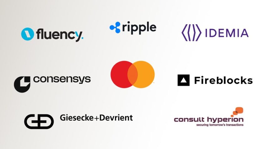 Entre los socios iniciales se encuentran Ripple, ConsenSys, Fluency, Idemia, Consult Hyperion, etc.