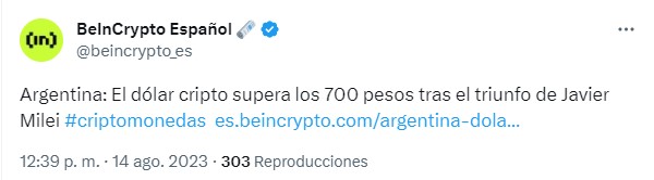 Stablecoin Argentina BeInCrypto.