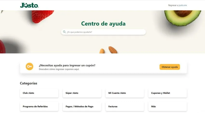 Interfaz de Jüsto.