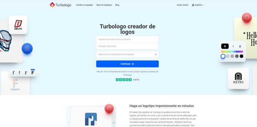 home turbologo ia para crear logos