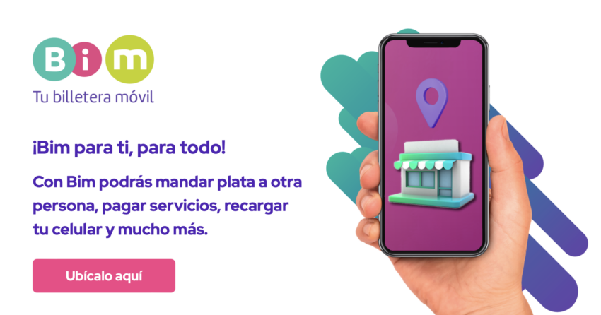 Interfaz de la billetera digital Blim, que opera en Perú.