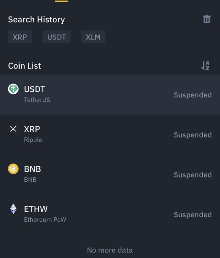 Binance suspende temporalmente los retiros de criptomonedas