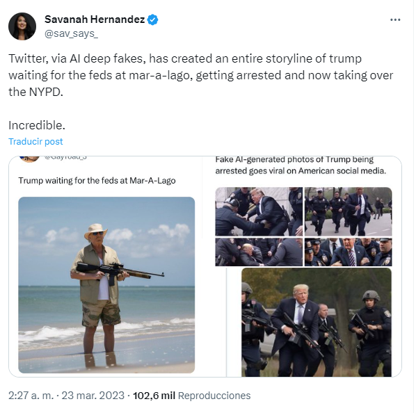Periodista recopila las fotos modificadas por IA de Trump, que son parte de las advertencias del FBI y MI5.