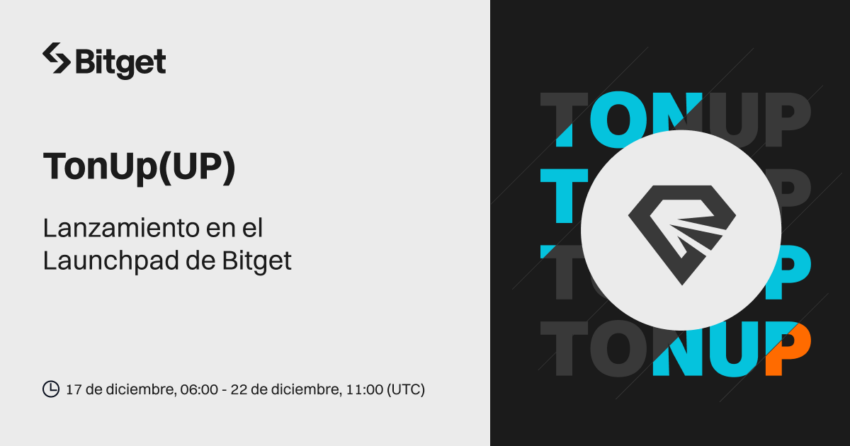 Todo listo para el lanzamiento de TonUP (UP) en el Launchpad de Bitget