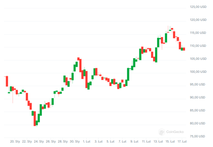 Gráfico Solana (USD/SOL).