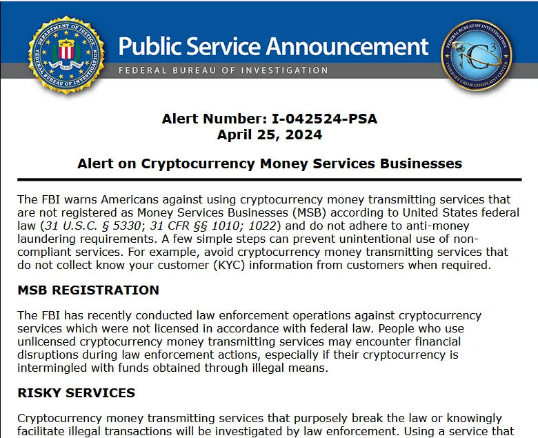 El conflicto entre Consensys y la SEC se da en medio de una reciente alerta del FBI. Fuente: Internet Crime Complaint Center (IC3)