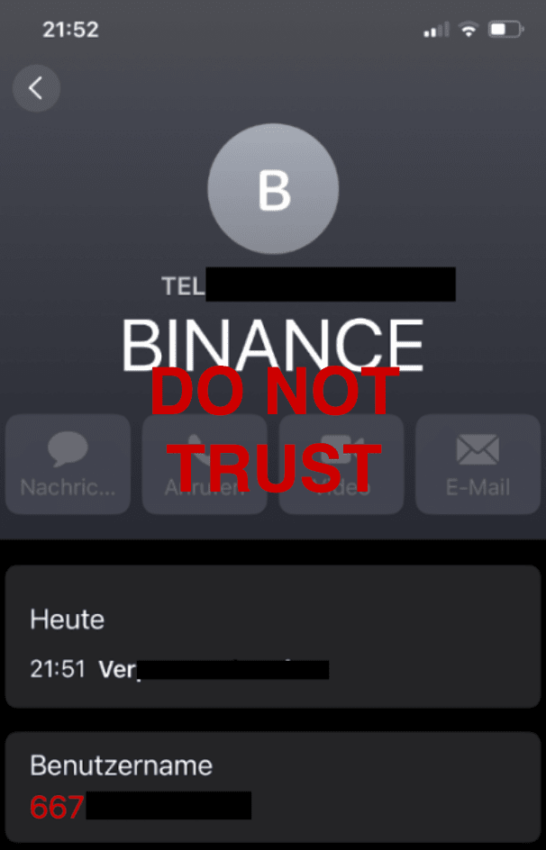 Binance alerta sobre estafas con criptomonedas en Telegram