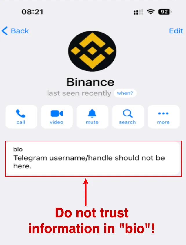 Binance alerta sobre estafas con criptomonedas en Telegram