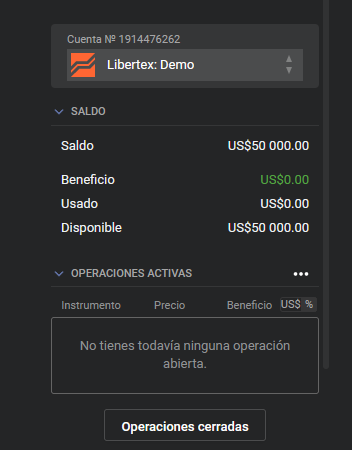 saldo cuentas demo en libertex