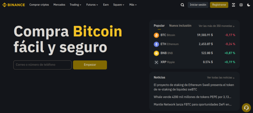 Se reactiva el acceso a Binance desde Venezuela.