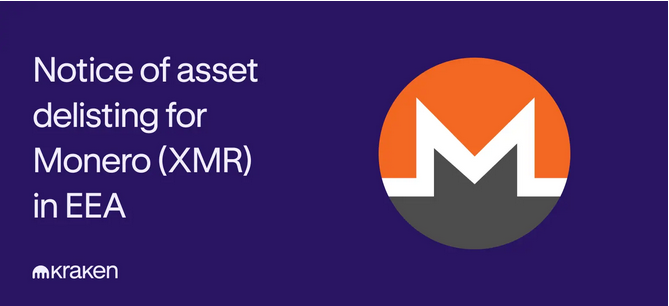 Kraken, una de las principales plataformas de exchange de criptomonedas a nivel global, anunció la eliminación de Monero (XMR) para todos sus usuarios en Europa. 