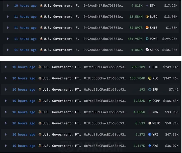 Transacción de transferencia de dinero “0x9ac…” y “0x9cd…”