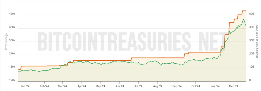 MicroStrategy Bitcoin Holds. 