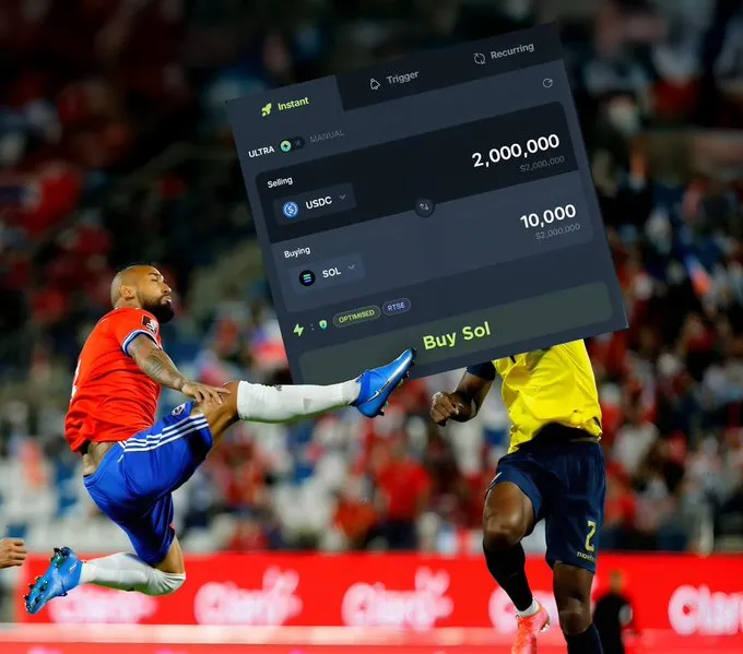 Arturo Vidal compra 1 millón de dólares en Solana. Fuente: X/@kingarturo23