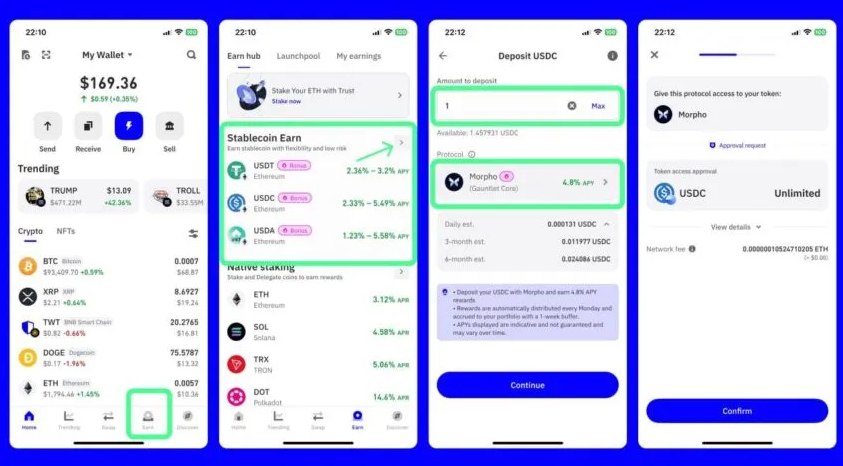 tasas interes stablecoins