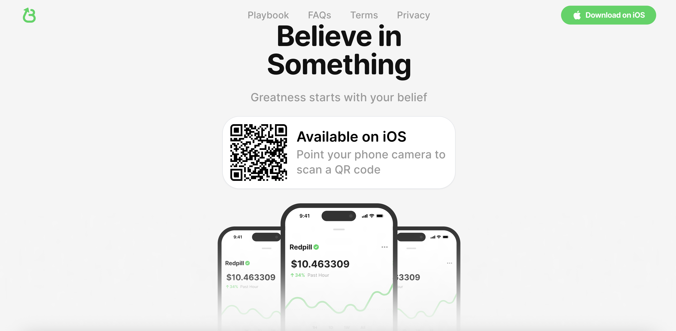 Sitio web de Believe App.