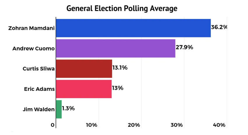 Encuestas para la alcaldía de Nueva York.