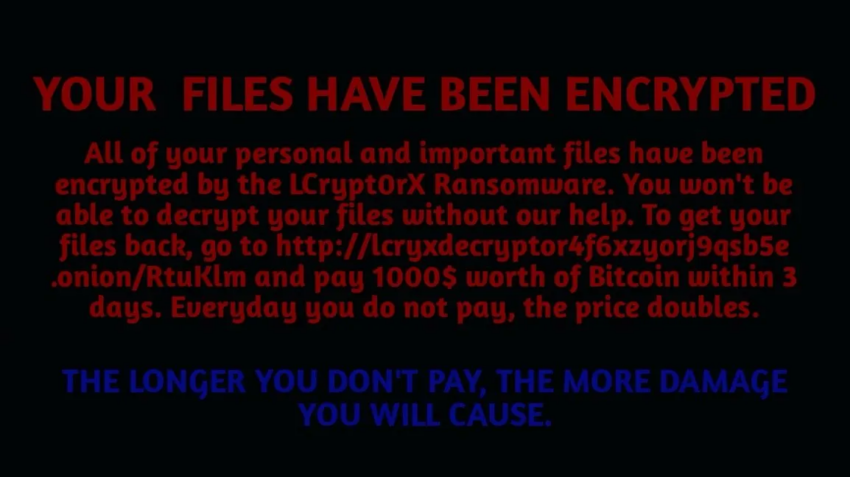 Mensaje de los hackers tras el robo de sistemas.