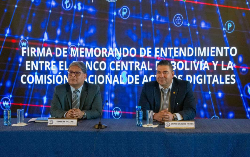 Bolivia y El Salvador firman pacto clave para uso de criptomonedas. Fuente: BCB