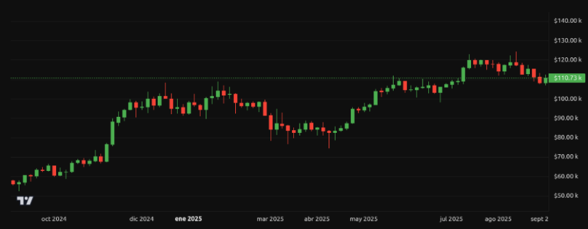 Rendimiento del precio de Bitcoin (BTC) - 1 año. Fuente: BeInCrypto
